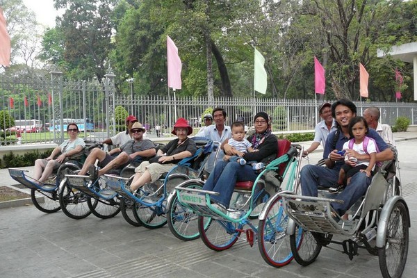 cyclo excursion in ho chi minh city, cyclo tour in ho chi minh city